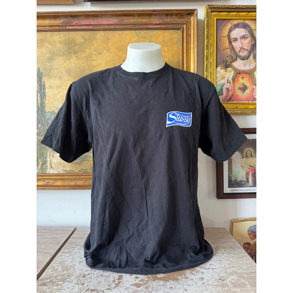 Stussy Soda Can Black Tee Size Large